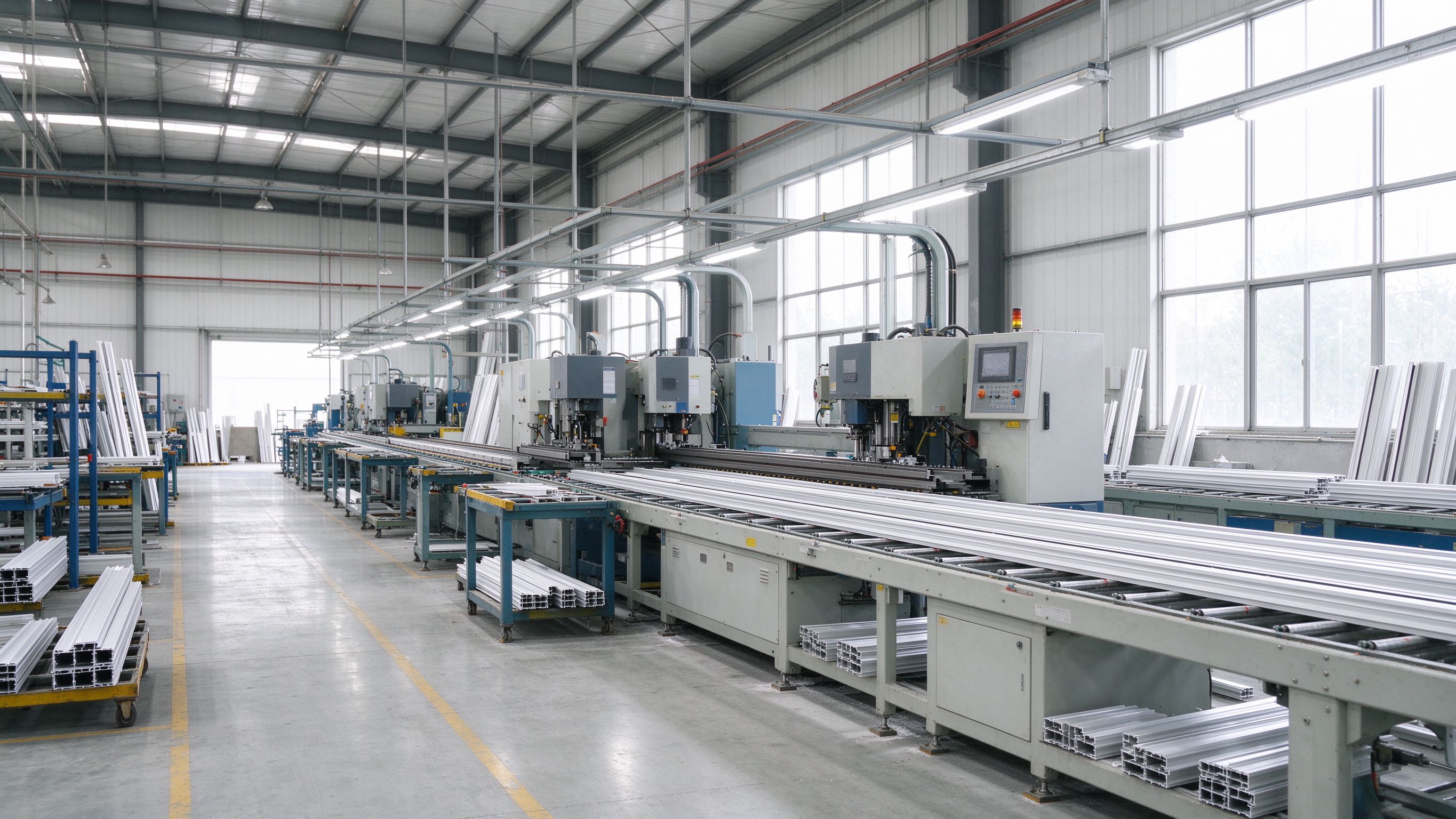 Foshan aluminium window factory — Qicheng production line